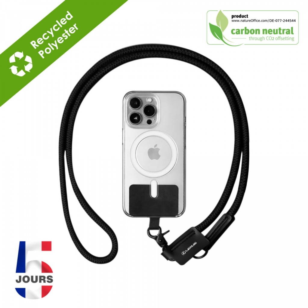 WEI - Smycz do telefonu wykonana z poliestru z recyklingu