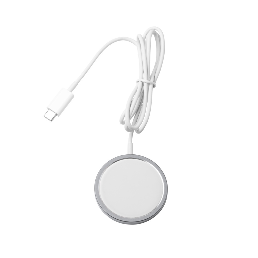 WUDY - Magnetyczna ładowarka bezprzewodowa z aluminium z recyklingu, 15 W