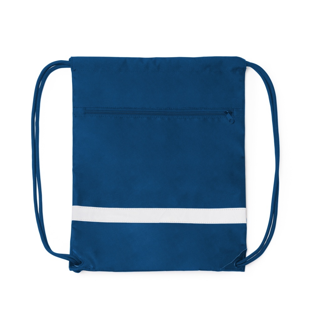 LUCIO - Worek z tkaniny RPET z odblaskowy paskiem