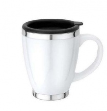 CERAMIC BIG - Kubek termiczny, ceramiczno-stalowy 450ml
