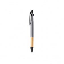 NEBEL - 3-kolorowy długopis z ABS i bambusa