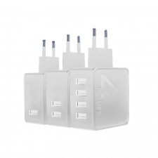 PLUGGY IV - Ładowarka sieciowa USB - 4 porty