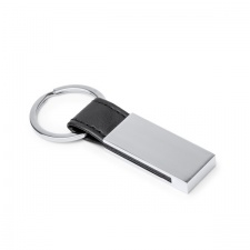 BOULER - Metalowy brelok z paskiem z PU